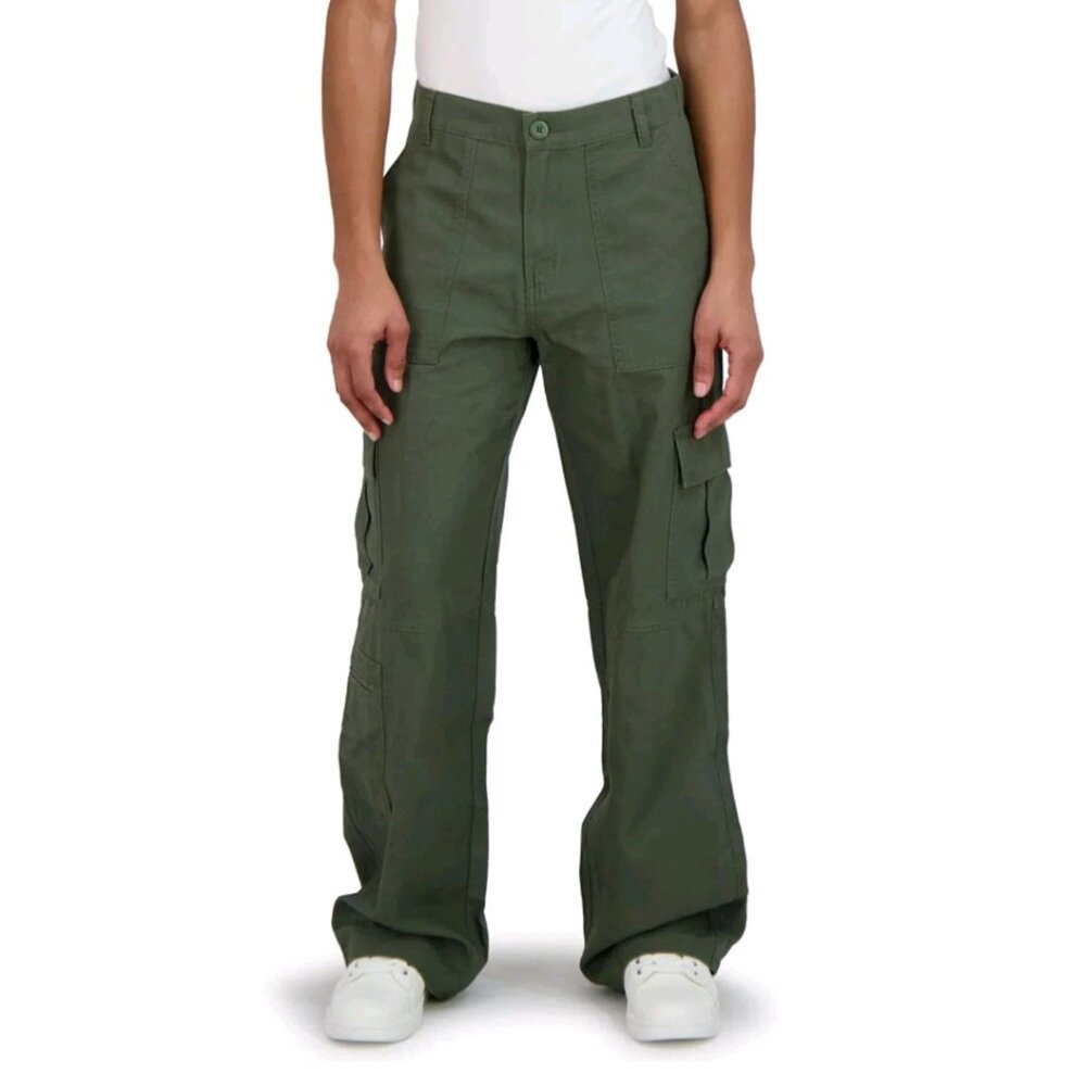 Aeropostale Women's Relaxed Fit Mid Rise  Straight Leg Utility Cargo Pants XL